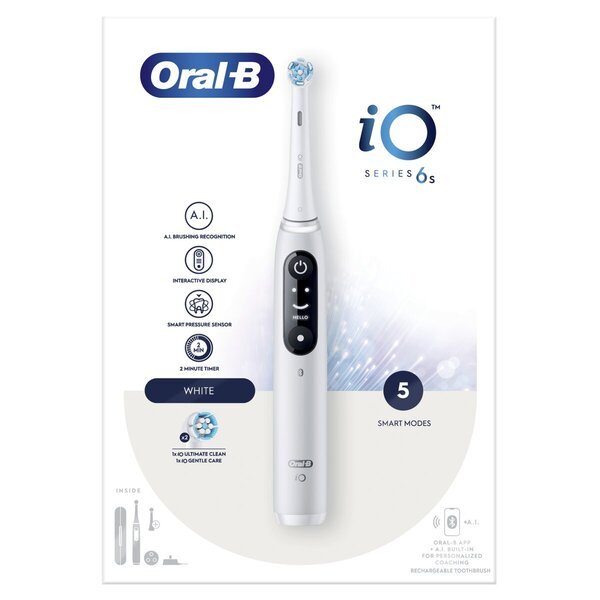 „Oral-B“ elektrinis dantų šepetėlis „iO6 White“