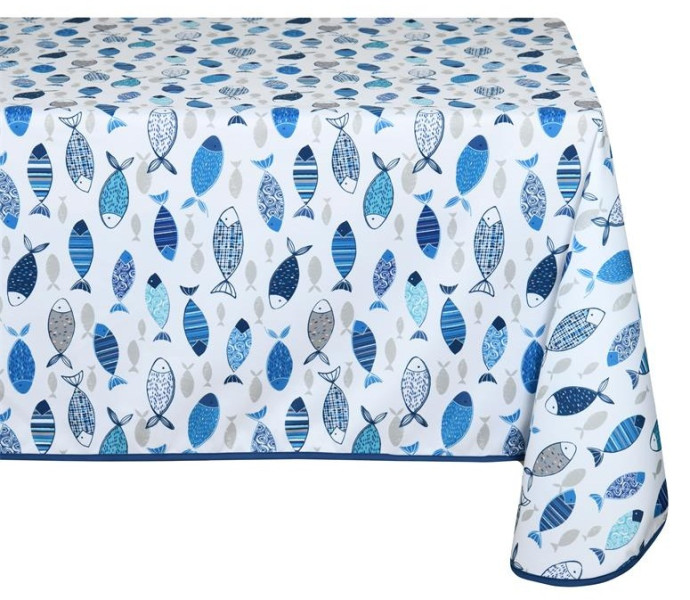 Obrus ogrodowy fletan 140x240 cm rybki maritime
