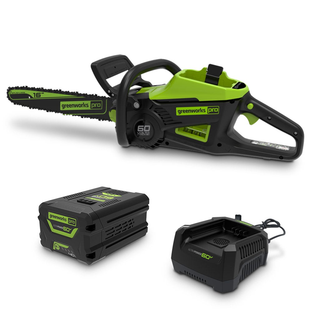 GREENWORKS 60V motorsagsett 1 x 4,0 Ah 400 mm 2008007AU
