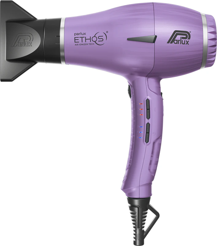 Secador de cabelo profissional iônico Parlux Ethos + Magic Sense com difusor