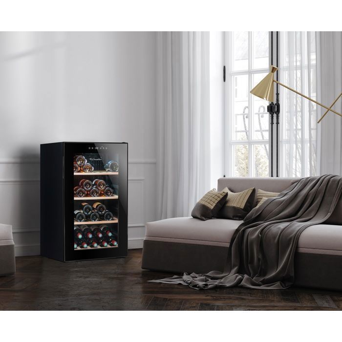 LS52BLACK – Wine cellar – La Sommelière – 52 bottles – 1 zone – 48.0 × 56.5 × 83.8 cm – Energy class F – 37 dB
