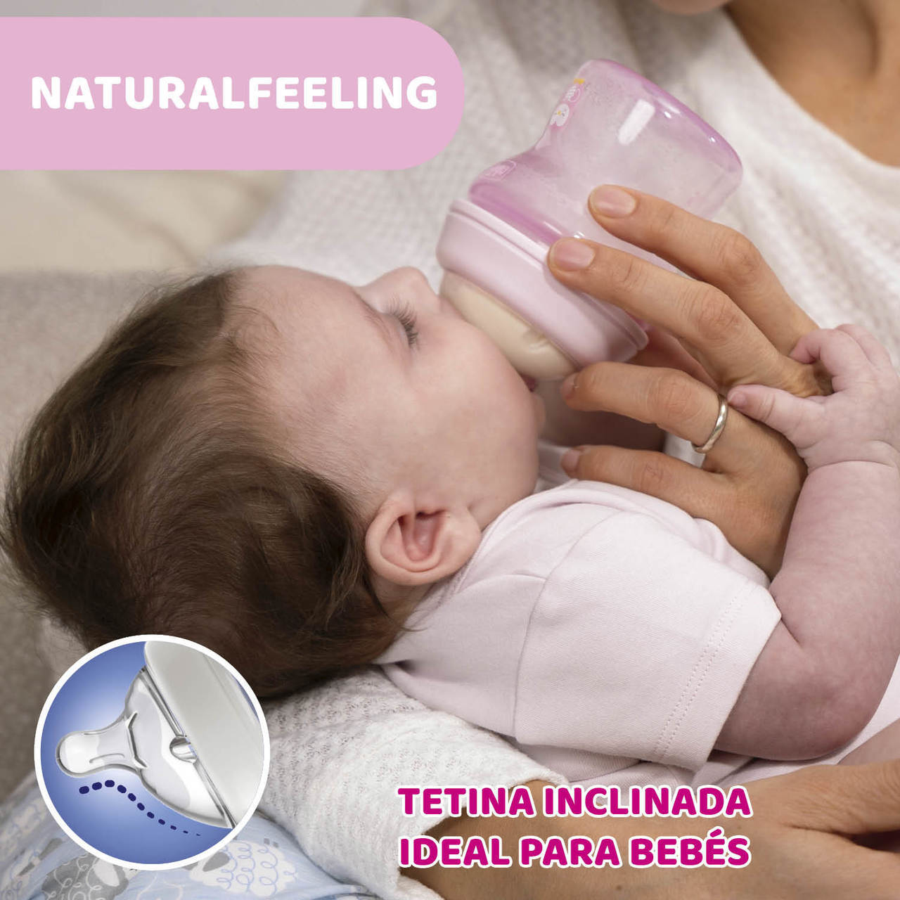 NaturalFeeling 250 ml-es szilikon cumisüveg 2 hónapos kortól