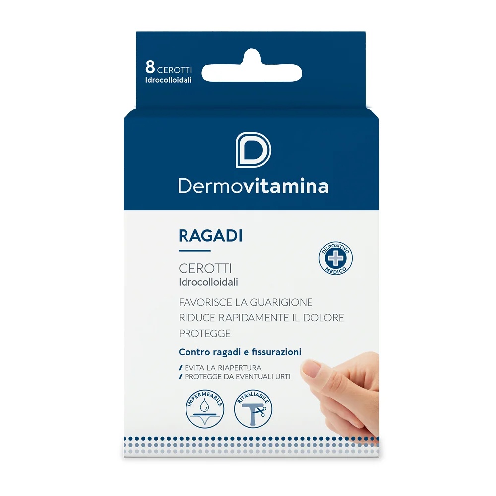 DERMOVITAMINA Dermovitamina Fissures Patchs hydrocolloïdes 8 pièces Contre les fissures et crevasses