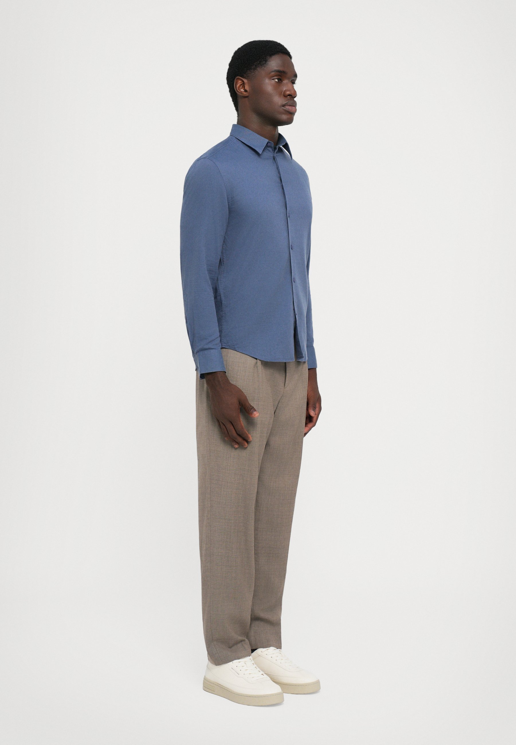 J.LINDEBERG SLIM SHIRT - Overhemd - vintage indigo