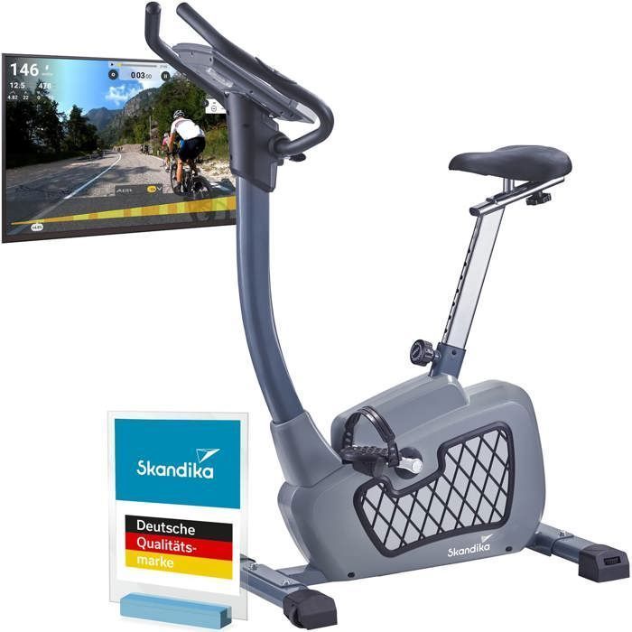 Bicicleta ergométrica Skandika Wiry Ergometer - 24 programas - 32 níveis de resistência - Conectada
