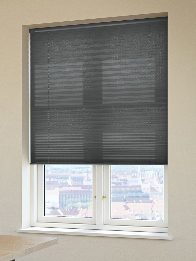HOVDEN Plise žaluzije HOVDEN 80x160cm sive brezžične