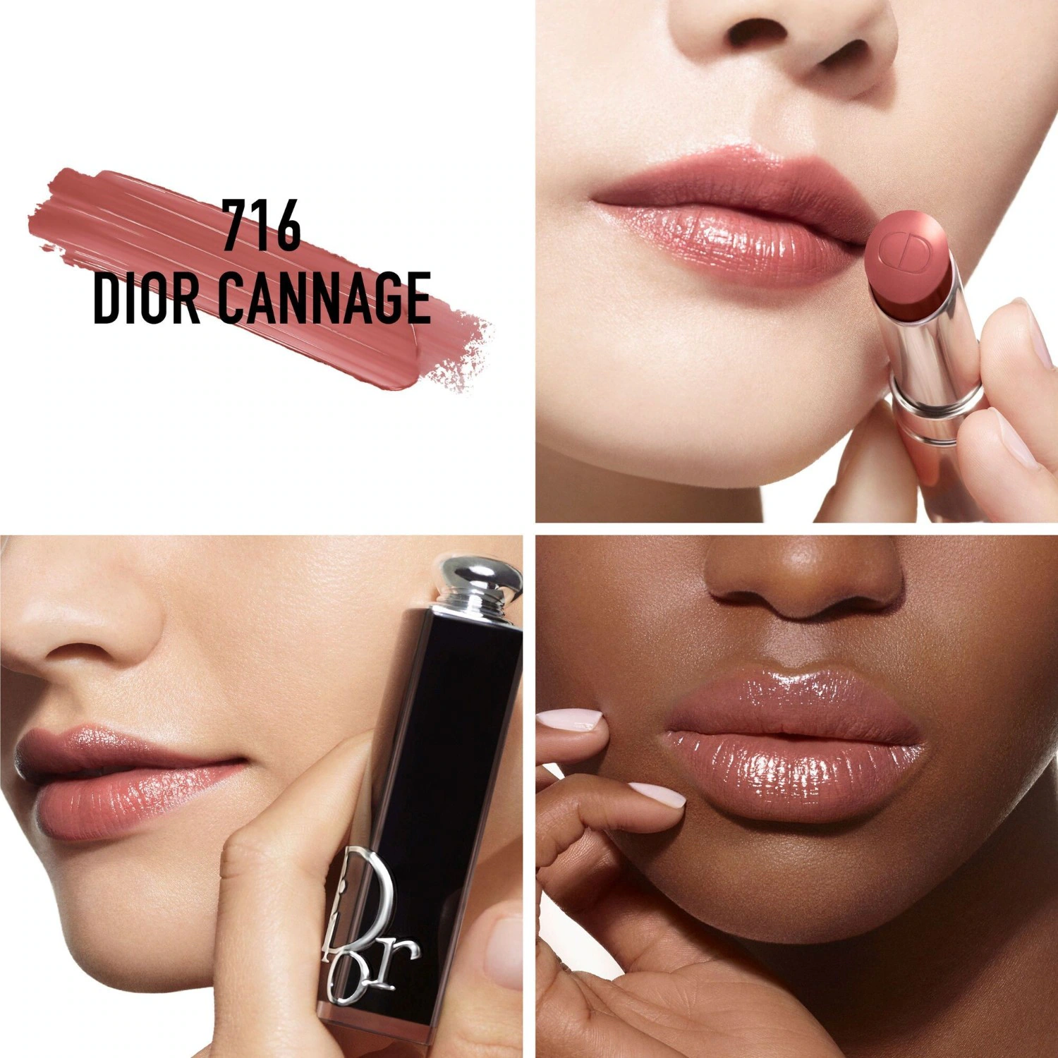 DIOR Rouge à lèvres brillant - Couleur intense - 90 % d'ingrédients d'origine naturelle