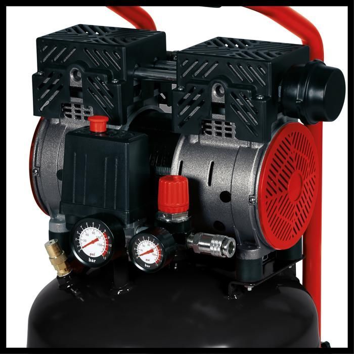 Einhell TE-AC 24 Silent Air Compressor (750 W, Max. 8 bar, 24L tank, 135 L/min, 57dB, oil-free and maintenance-free motor)
