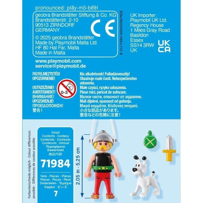 PLAYMOBIL 71984 Asterix & Dogmatix, Asterix, Comic Book Characters, Ages 5+