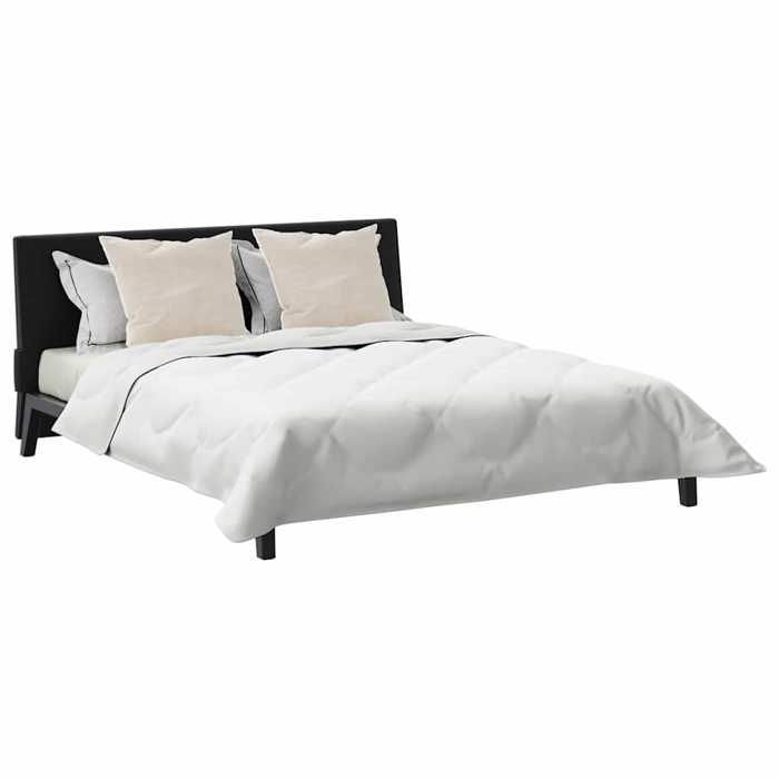 vidaXL Edredón con almohadas, 3 piezas, microfibra blanca y plumas de ganso, dormitorio moderno, juego de edredón de microfibra 3377938