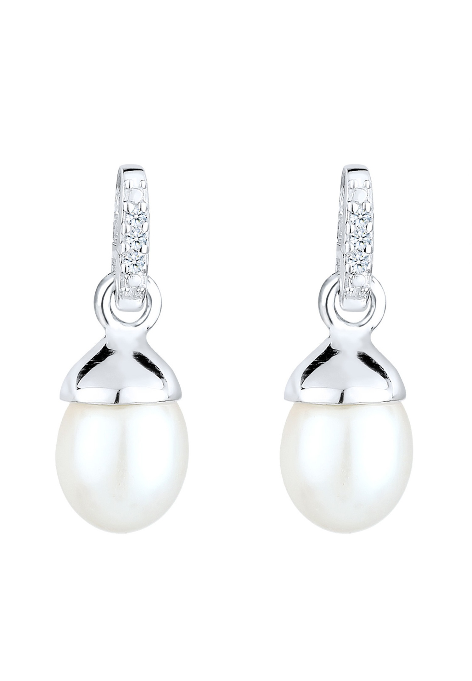 Elli DIAMONDS Perles de Culture d'Eau Douce Diamant