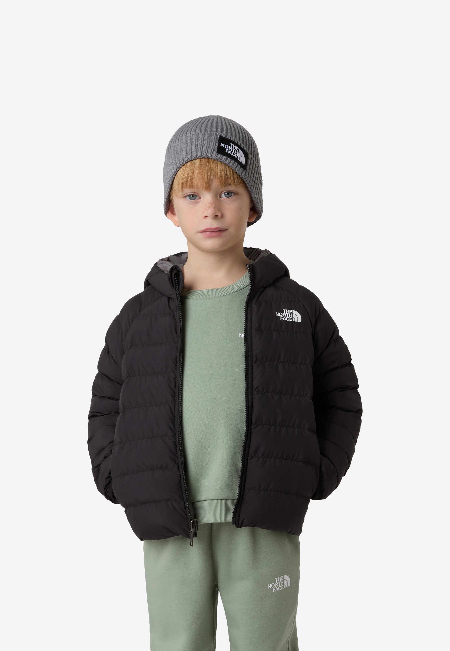 The North Face KID REVERSIBLE PERRITA HOODED JACKET - Winterjas - tnf black smoked pearl