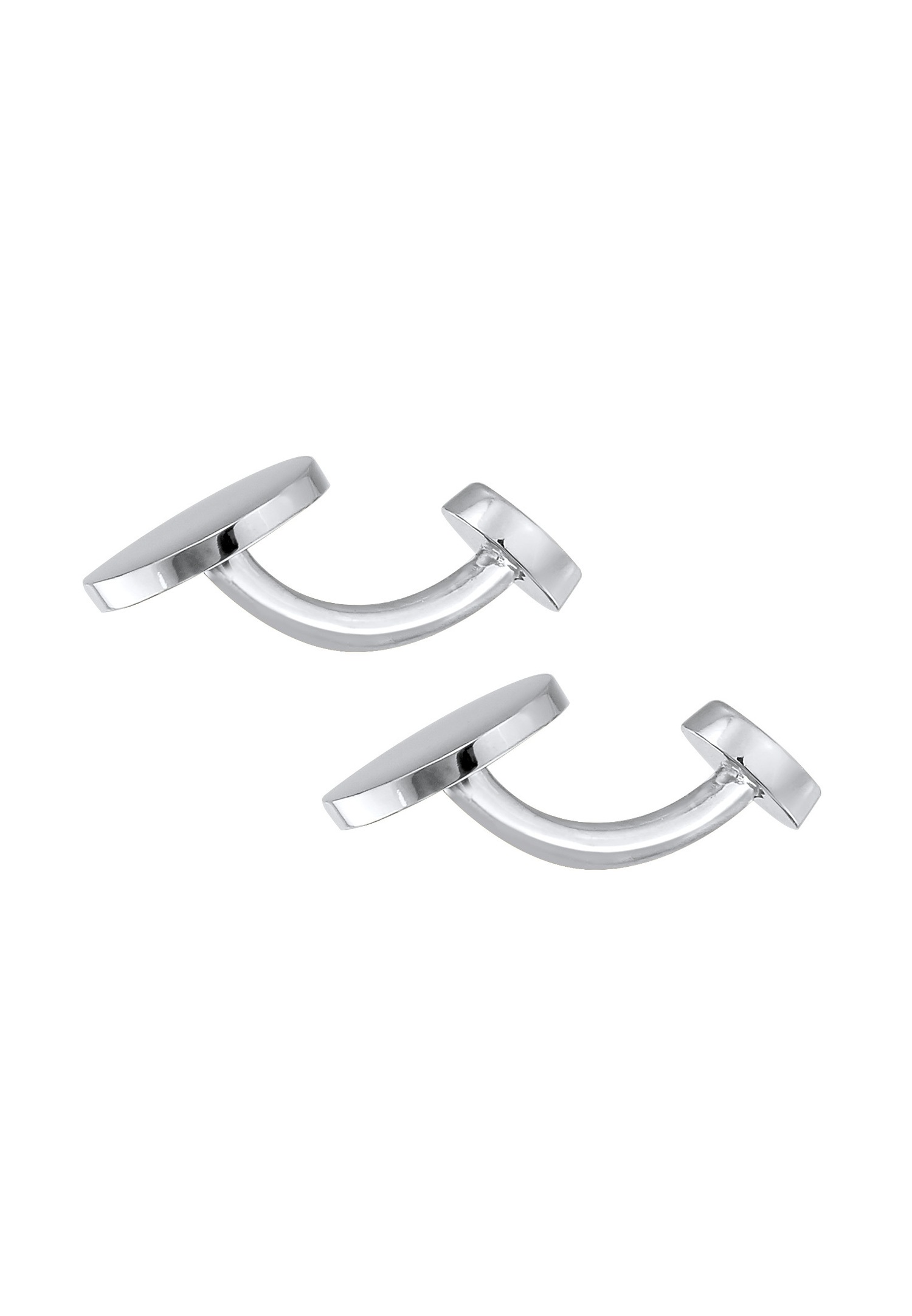 KUZZOI Hommes Ovale Elégant en argent sterling 925