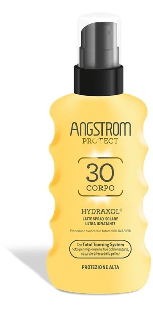 Spray solaire ultra-hydratant ANGSTROM PROTECT SPF 30 pour le corps, 175 ml, pour un bronzage rapide