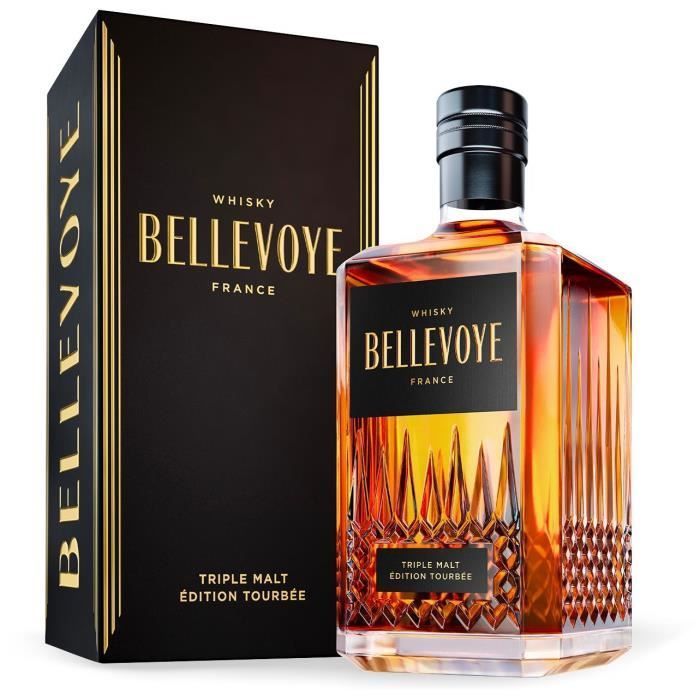 BELLEVOYE - NOIR - Whisky - Triple Malt - Origine : France - 43 % alcool  - bouteille 70 cl