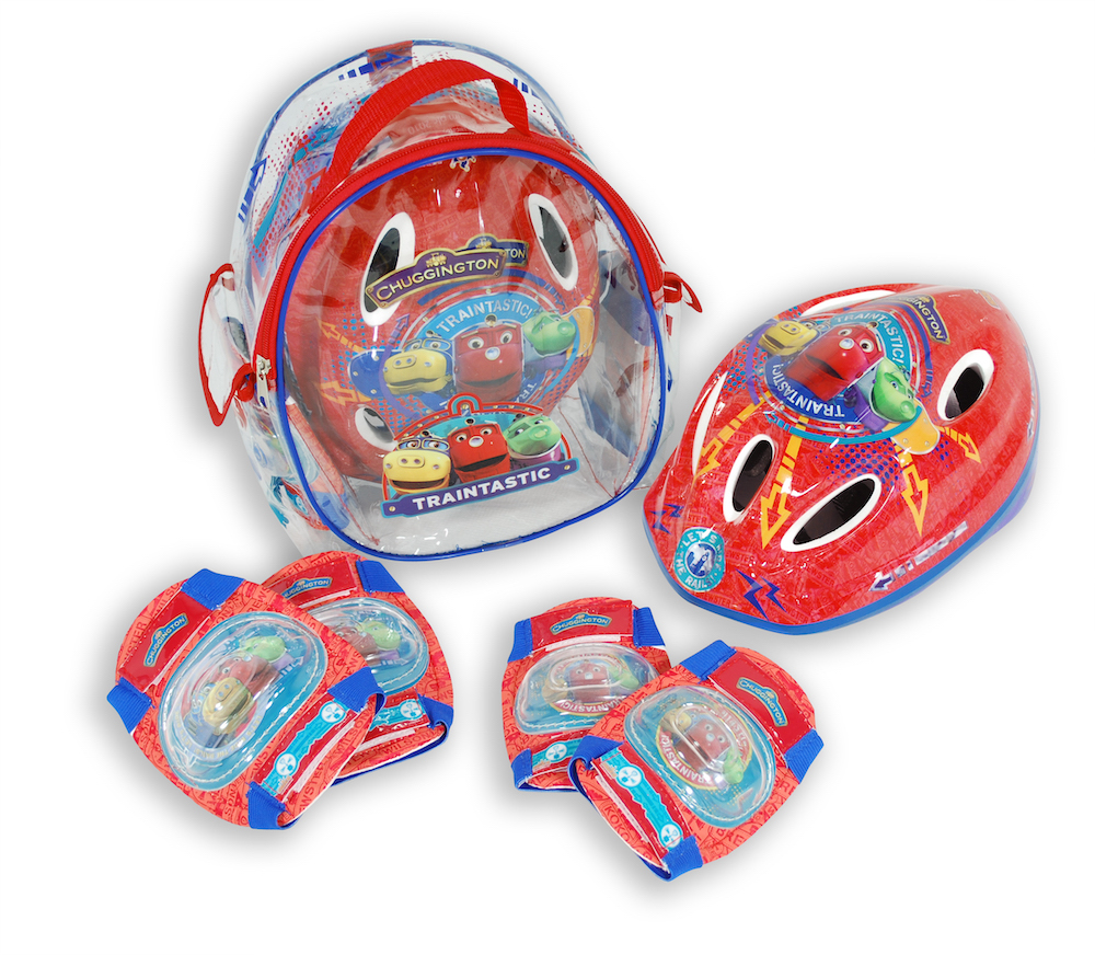 Mochila Casco Y Protecciones Chuggington