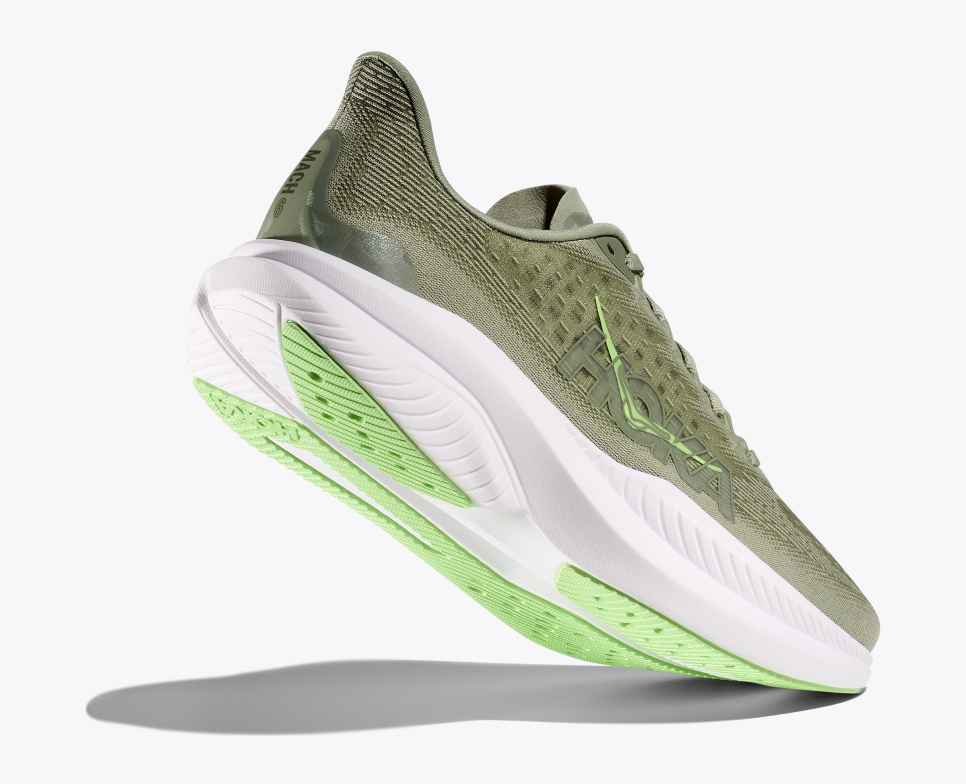 HOKA Mach 6 boskorstmos / zure appel
