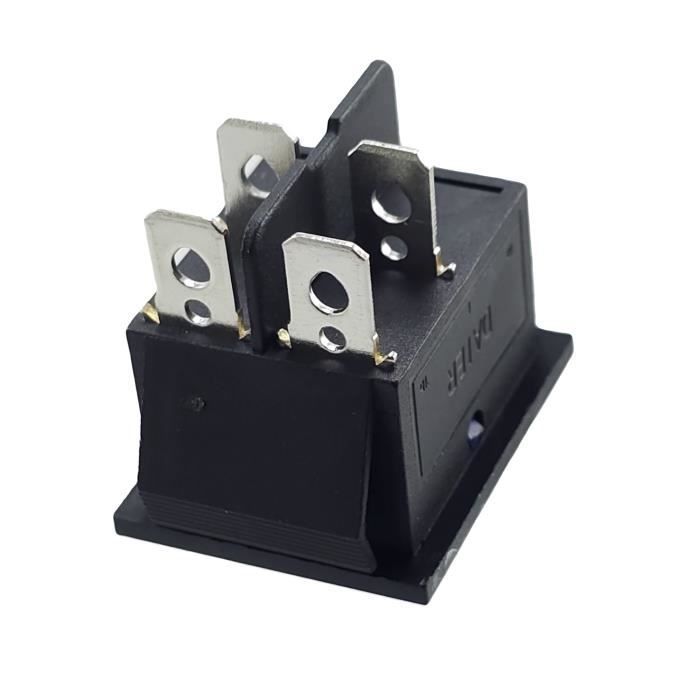 Interruptor basculante - Sin especificar - Modelo sin especificar - Bipolar ON-OFF - Iluminado - 16A 250V rojo