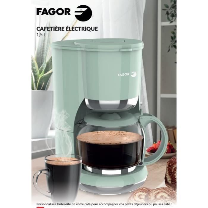 Cafeteira de filtro - FAGOR - FG1560 - 1,5L - 12 xícaras - Função manter aquecido