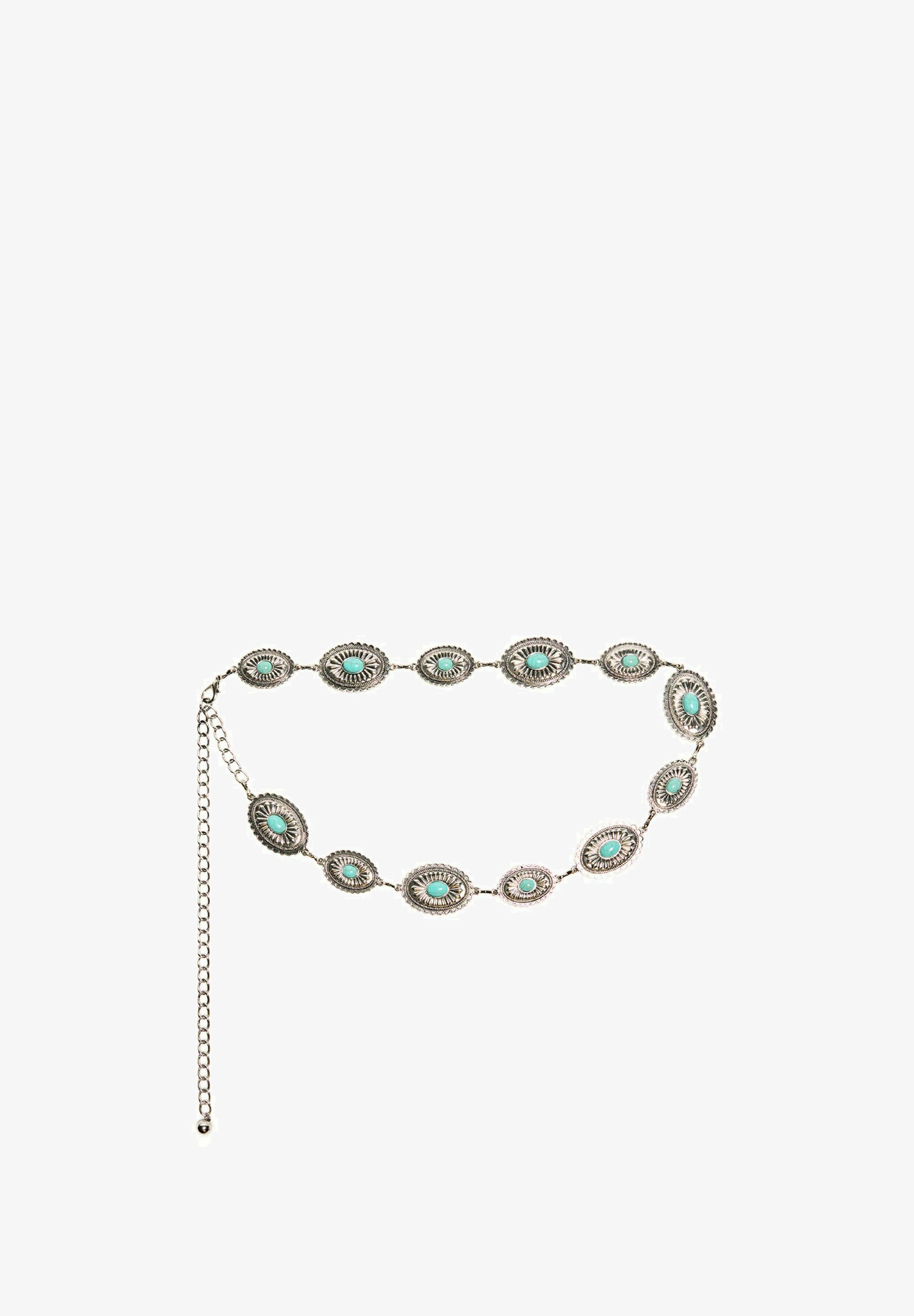 Bershka BOHO - GRANDINĖLĖ - Diržas - sidabro spalvos