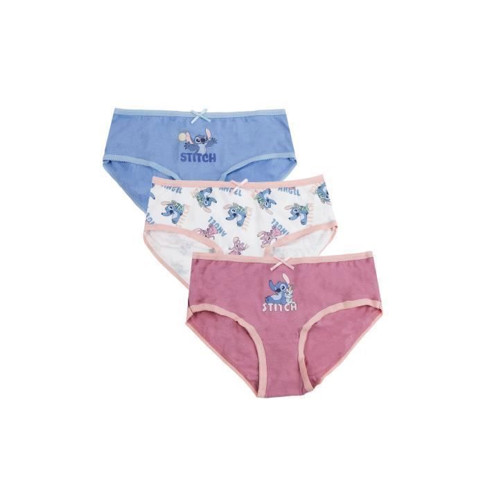 Completo intimo Stitch - Bambina - 3 pezzi - Multicolore - Morbido e traspirante