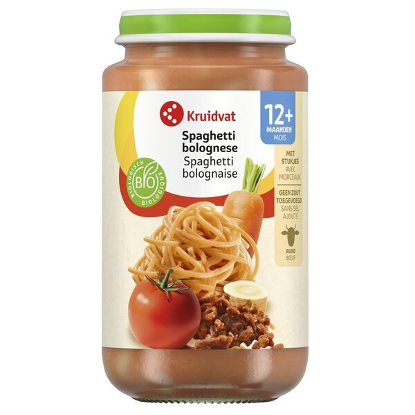 Kruidvat 12+M Organski špageti bolonjez obrok<br>250g