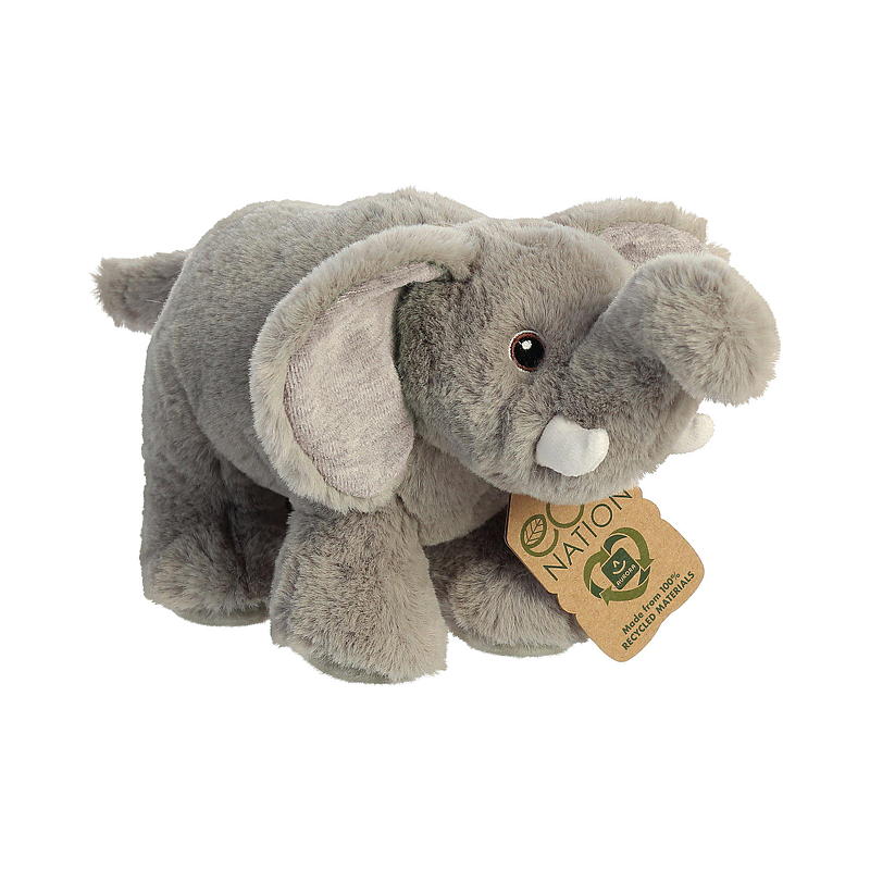 Peluche FunToys da 20 cm, elefante, ecologico
