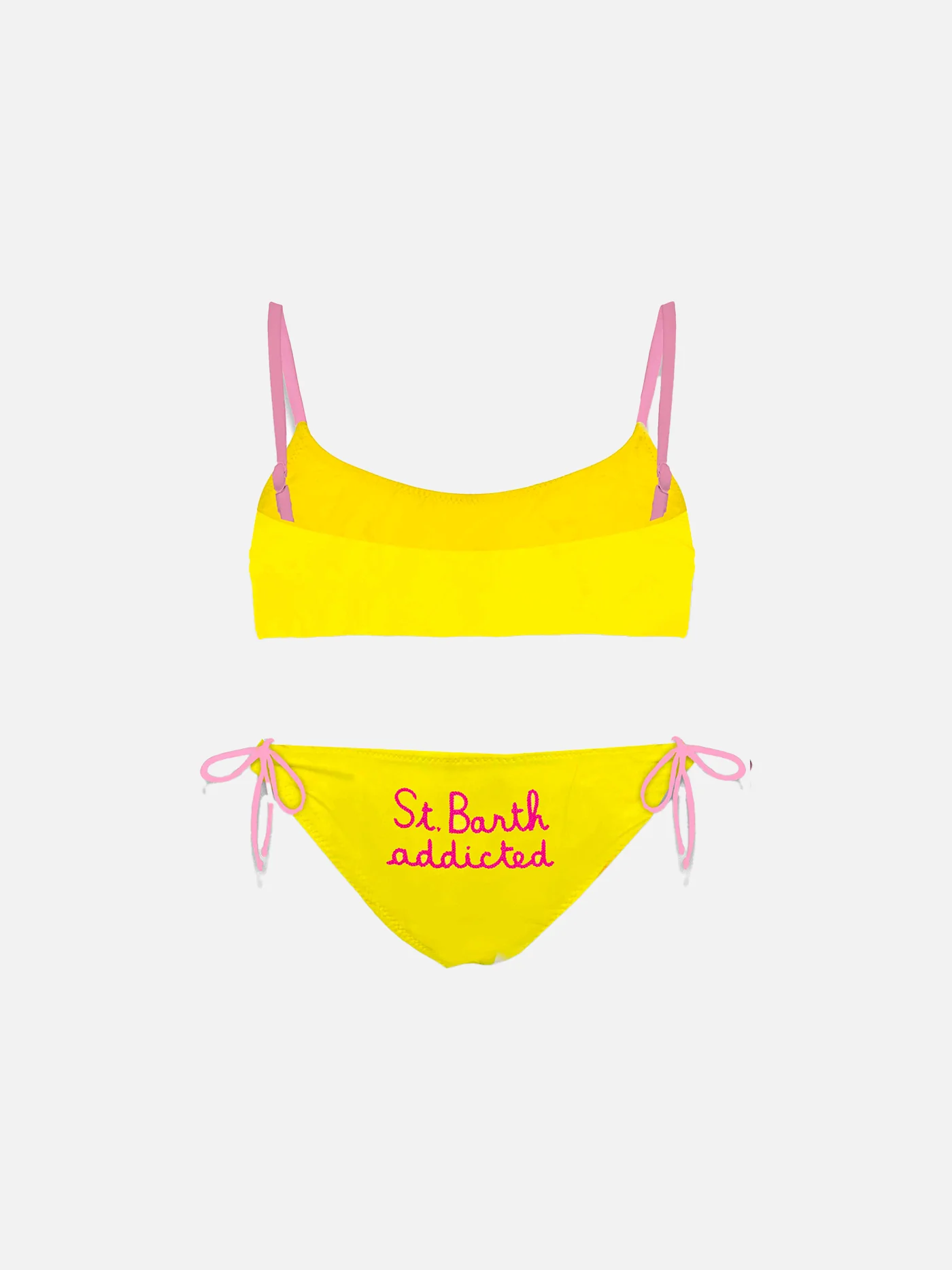St. Barth-süchtige Mädchen bestickten Bralette-Bikini