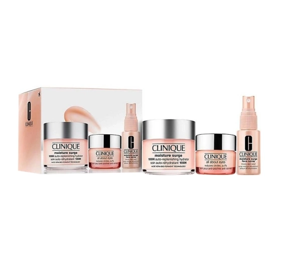 CLINIQUE MOISTURE SURGE TRAVEL EXCLUSIVE ZESTAW KOSMETYKÓW DO PIELĘGNACJI TWARZY