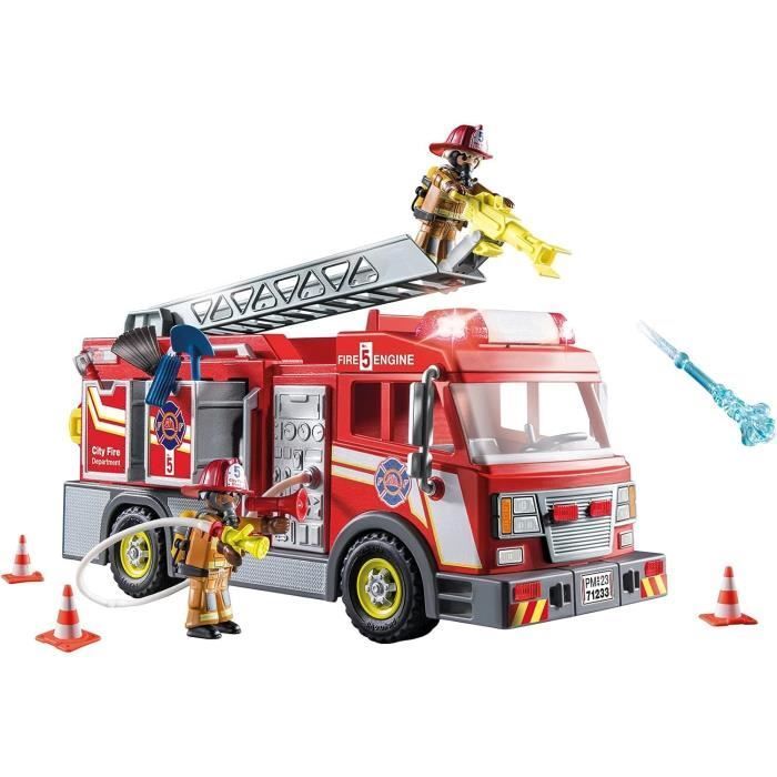 PLAYMOBIL - 71233 - Stadsactie - Brandweerwagen met lange ladder