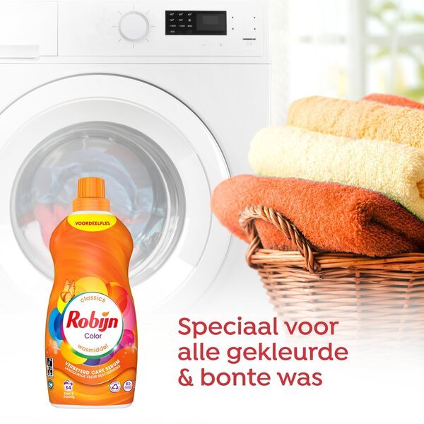 Robijn Classics Mali i Snažni Originalni Tečni Deterdžent za Bojano Rublje<br>2 x 1190ml, 78 pranja
