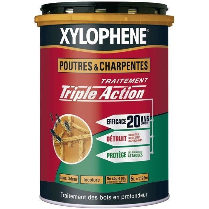 Wood treatment - Xylophene - Structural beams - 6L - Odorless - 20-year effectiveness