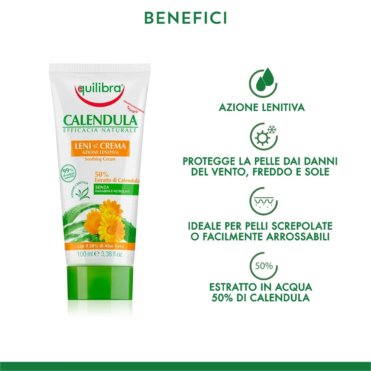 Equilibra Equilibra Calendula verzachtende crème 100 ml