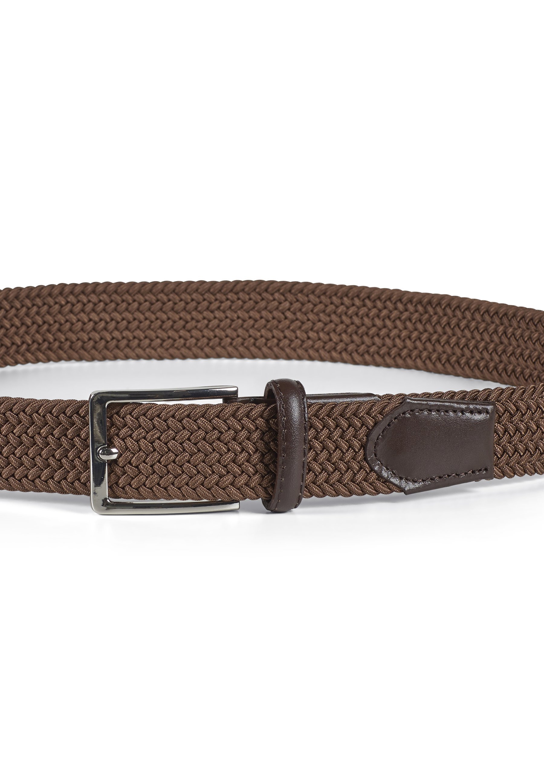 Howard London MARVIN - Gevlochten riem - middenbruin