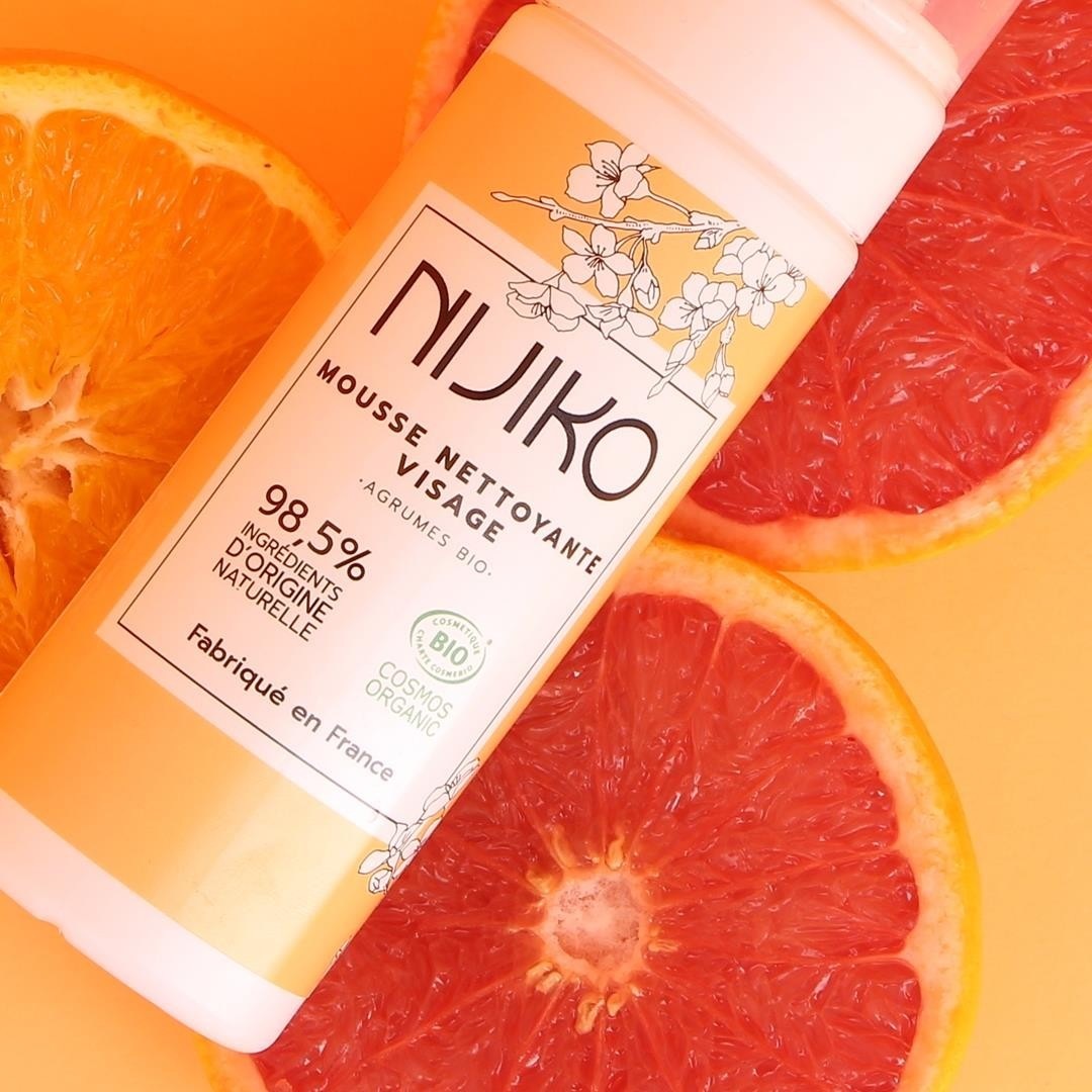 NIJIKO Mousse Nettoyante Visage Bio pour Peau Grasse