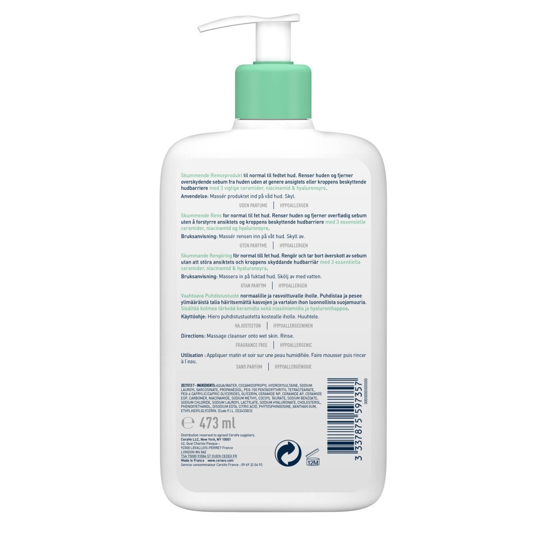 CeraVe čistiaci gél, penivý čistiaci prostriedok – 236 ml