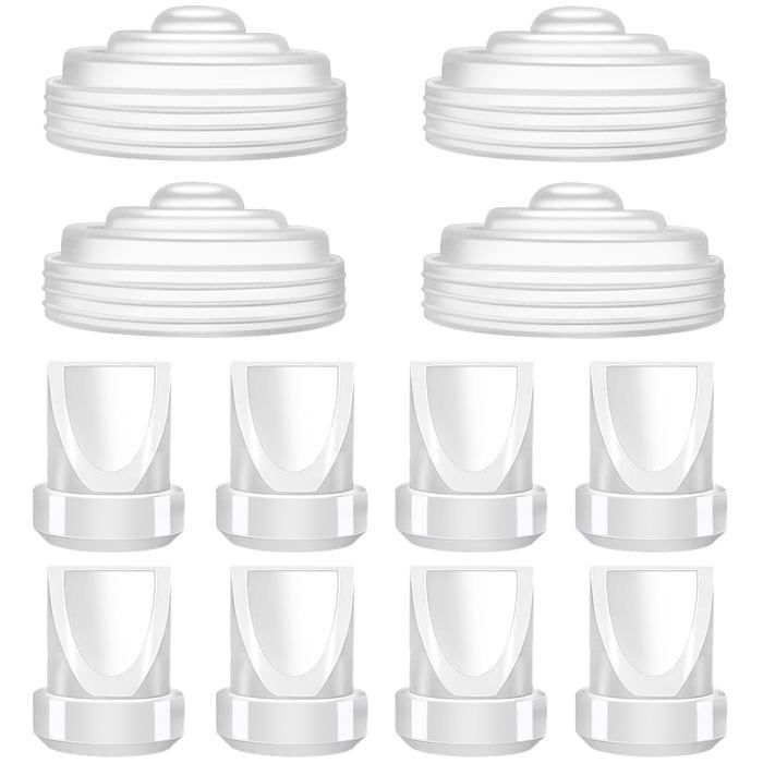 8 Valves + 4 Membranes pour Pompe Momcozy M5 - Convient pour M5 - Pièces de Rechange par Tbuymax
