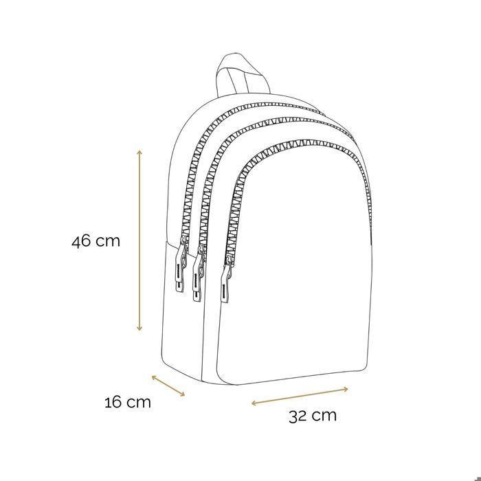 Bagtrotter rugzak met 2 vakken, 46 cm, Harry Potter, zwart.