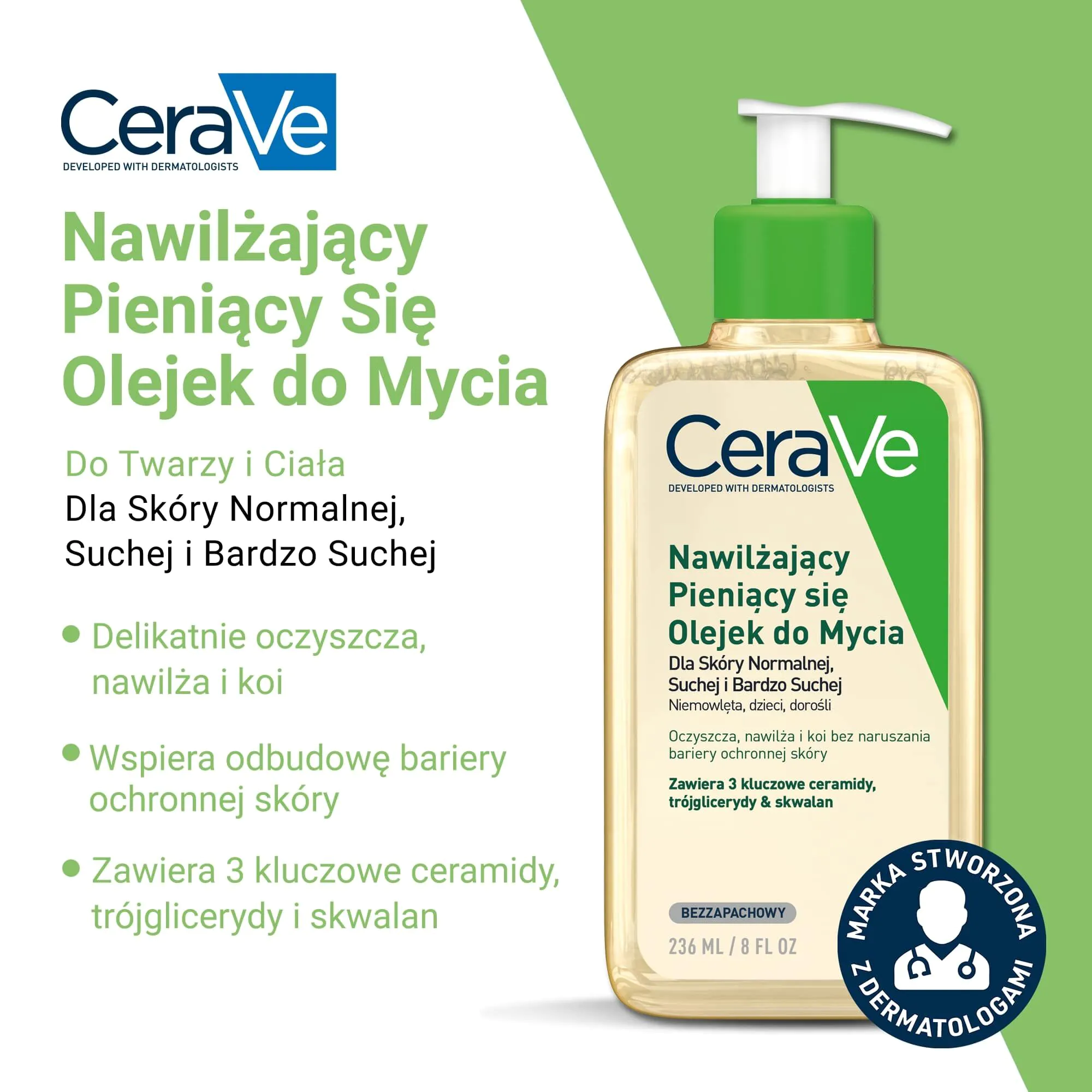 CeraVe Nawilżający olejek do mycia 236 ml