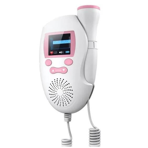Fetal Doppler Monitoring System (white + pink)