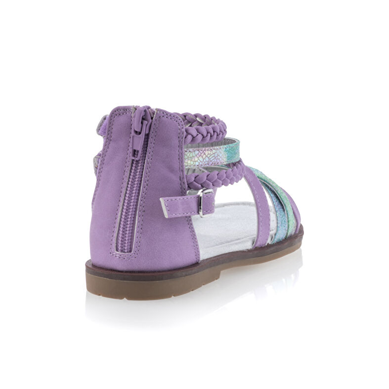 Tyttöjen violetit sandaalit/avokärkiset kengät