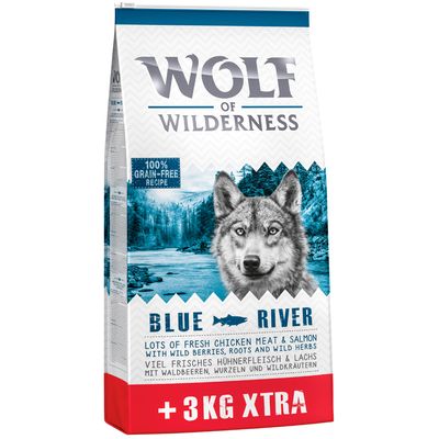 Loup de la nature adulte « Rivière bleue » - Saumon