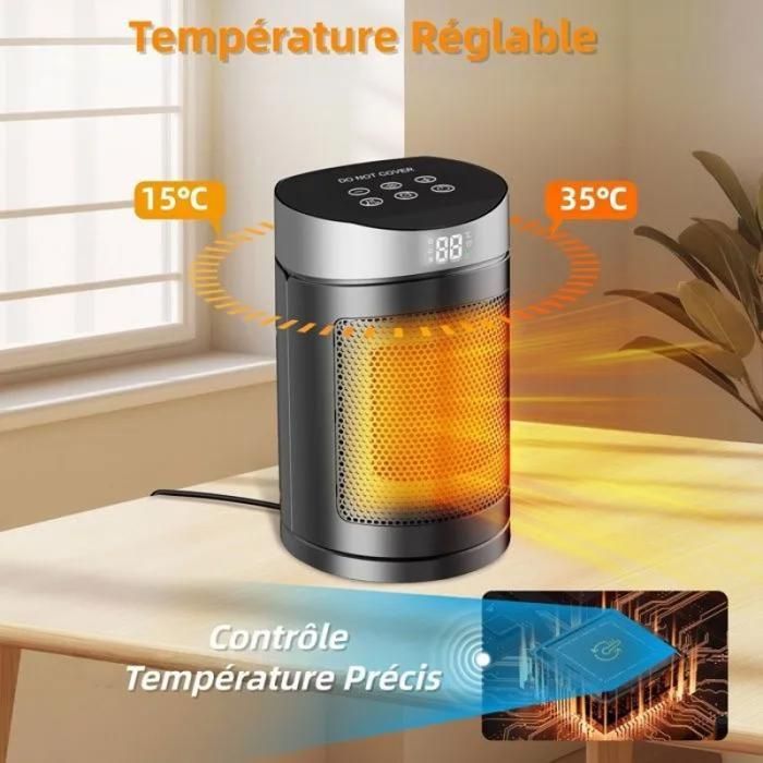 Auxiliary heater, 1500W Energy-Efficient Electric Fan Heater, Silent Radiator, Protect AUXILIARY ELECTRIC RADIATOR