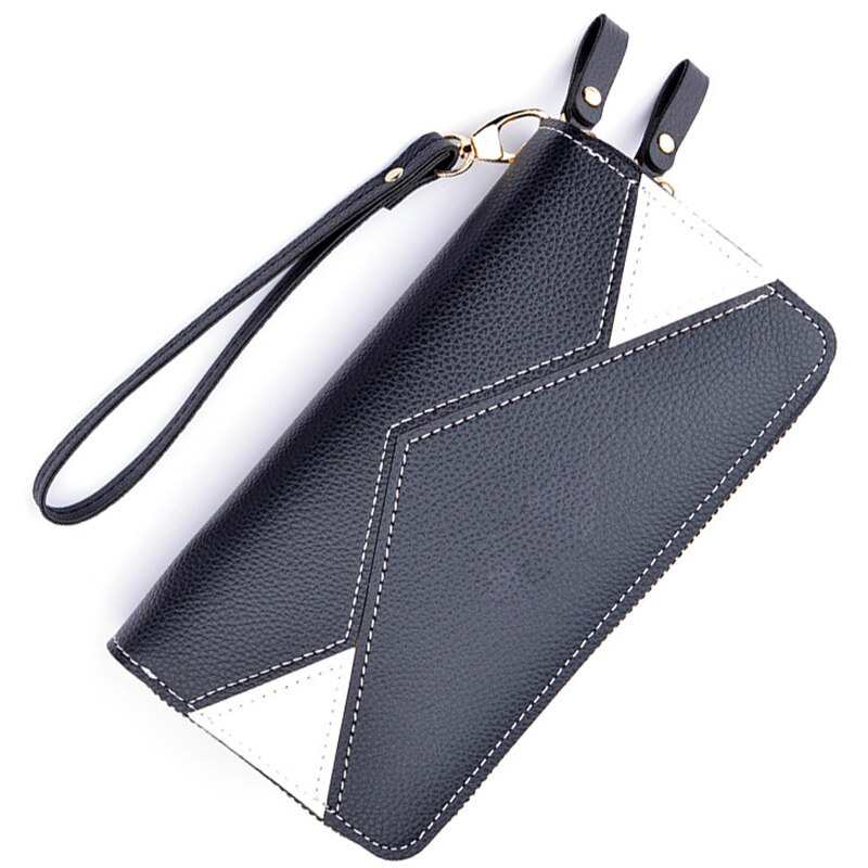 Portefeuilles pour téléphone, portefeuilles pour femmes, grands sacs à main en cuir pour femmes, marques rétro, portefeuilles longs pour femmes, pochettes pour femmes, double fermeture éclair