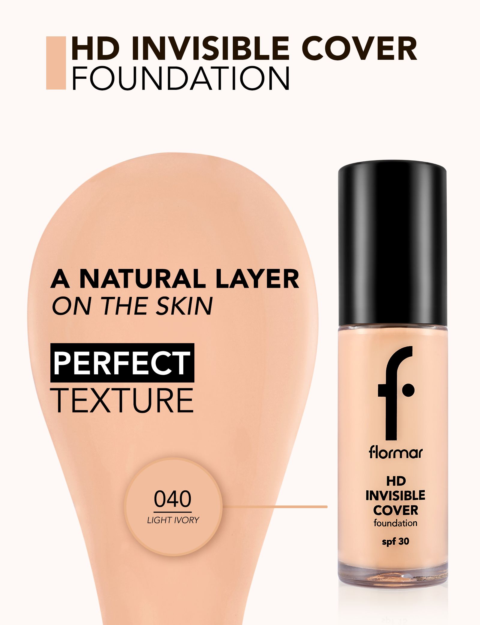 HD Invisible Cover Foundation SPF 30 Podlage