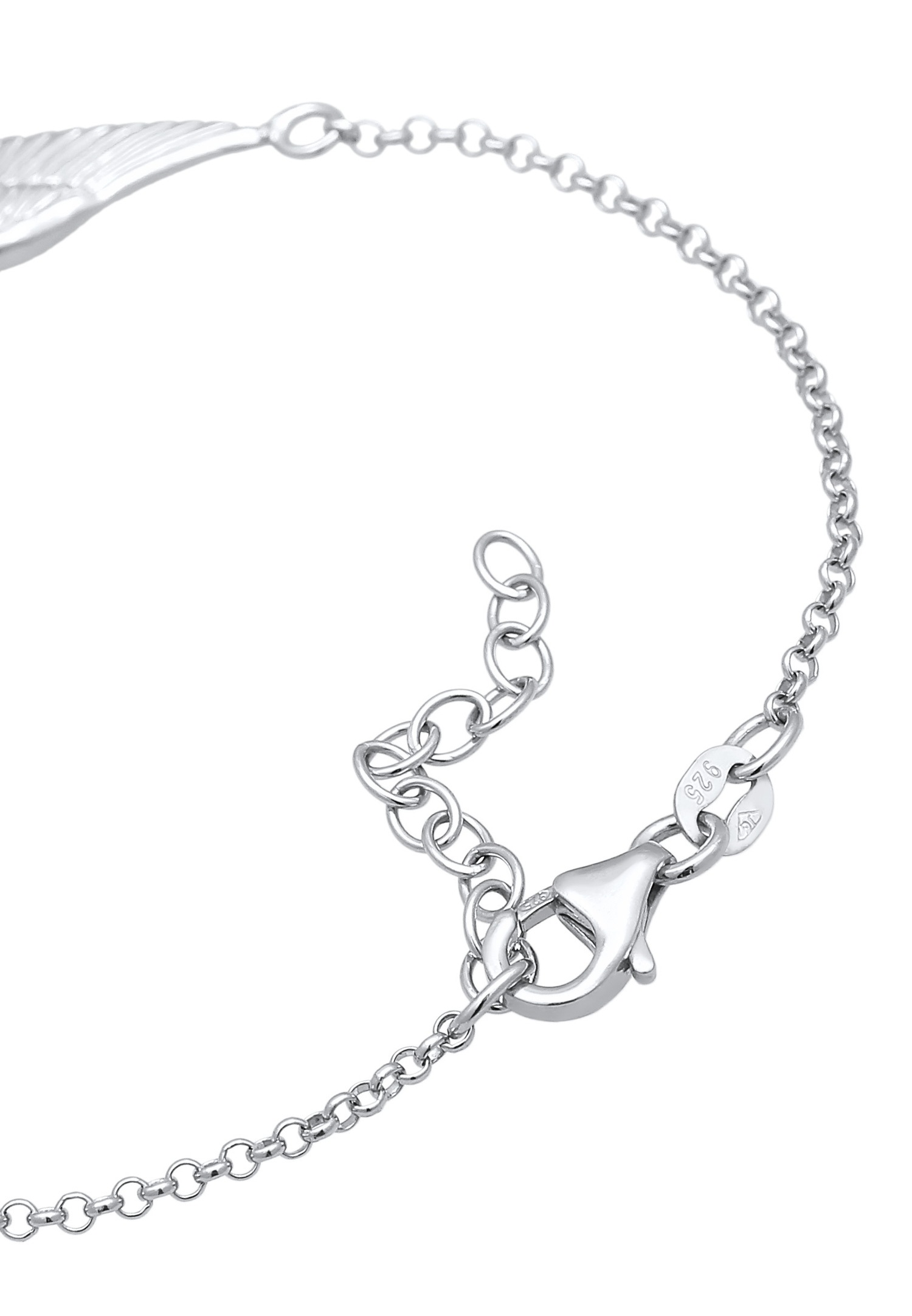 Elli Femmes pendentif cœur aile en argent sterling 925