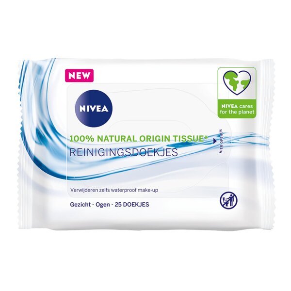 NIVEA 3-у-1 освежавајуће марамице за чишћење<br>25 комада