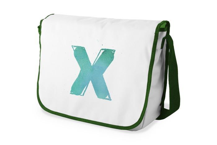 Children's multicoloured cotton messenger bag - adorable printed pattern, adjustable shoulder strap