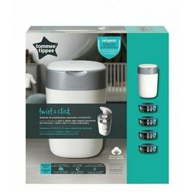 „Tommee Tippee Twist&Click“ rinkinys, indelis ir papildymai, 1 indelis, 4 papildymai, 1 indelis, 4 papildymai