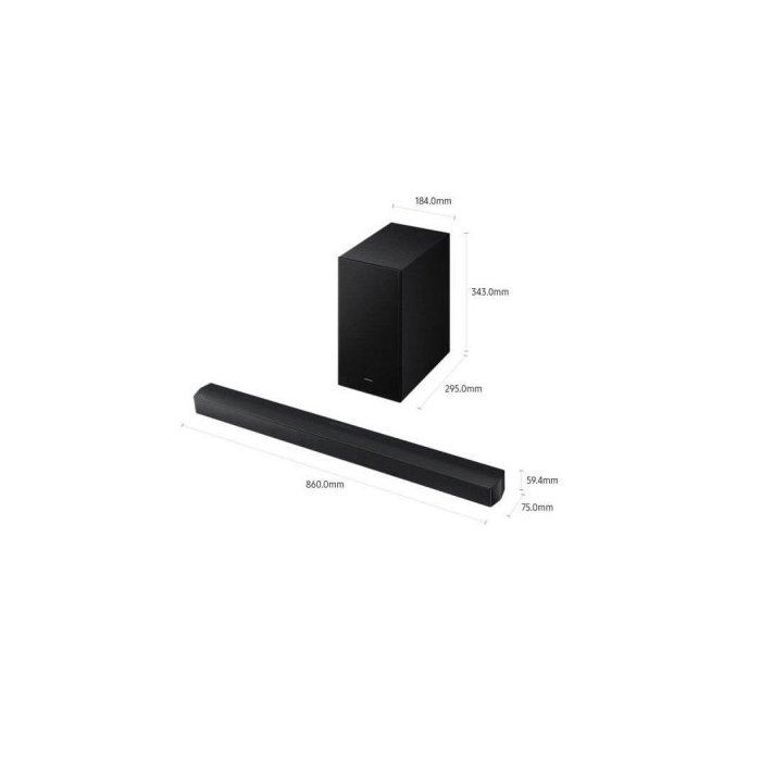 Barra de sonido Samsung HW-B650F/ZF Bluetooth 370W Q-Symphony Subwoofer Voice Enhance